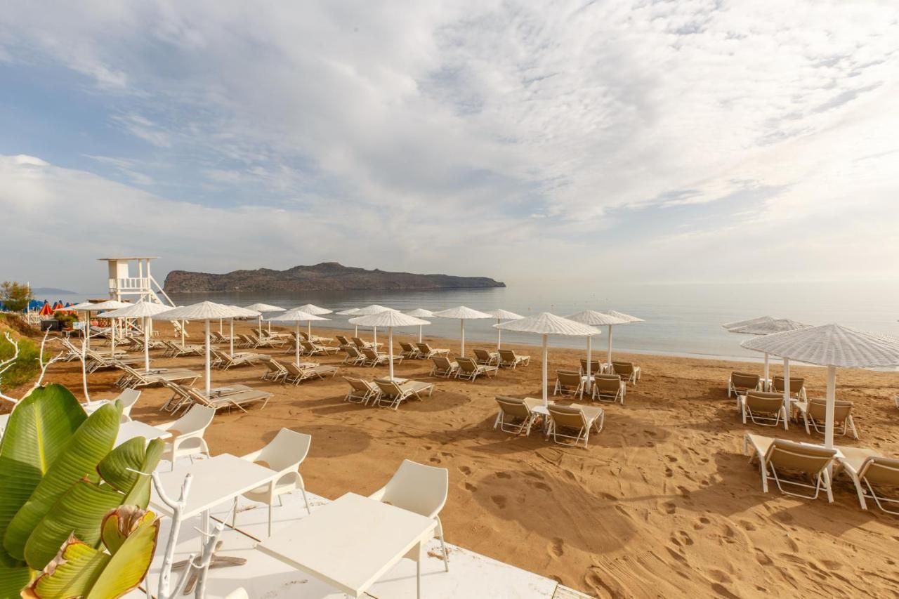 เยียนนูลิส ซานตามารีนา บีช โฮเต็ล Hotel Agia Marina  ภายนอก รูปภาพ